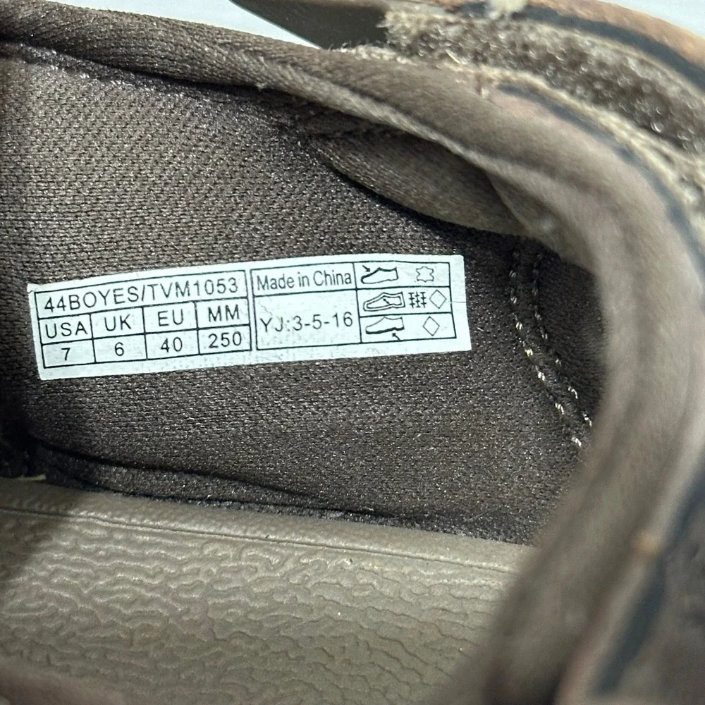 Vionic Boyes Sandals Mens 7 Brown Adjustable Straps Orthotic Comfort Shoes